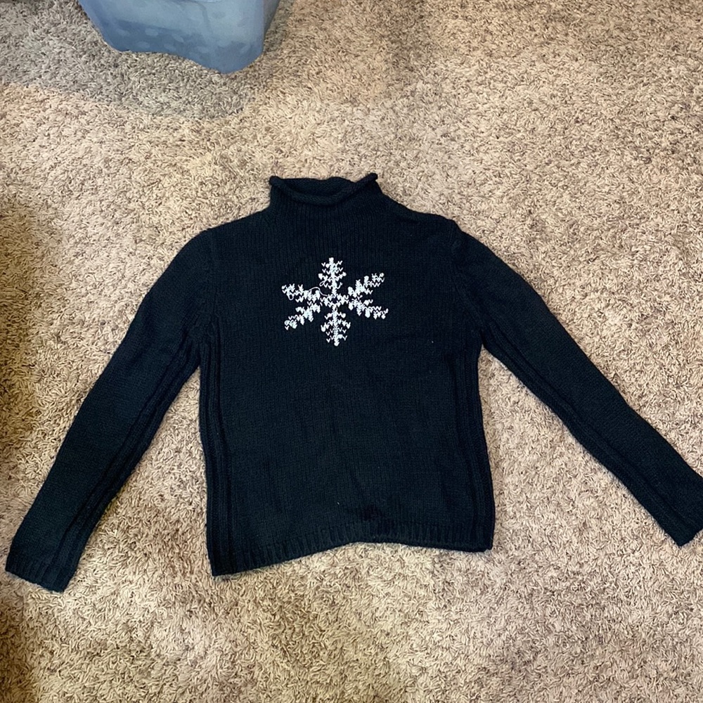 St. John’s Bay Snowflake Christmas sweater mock neck